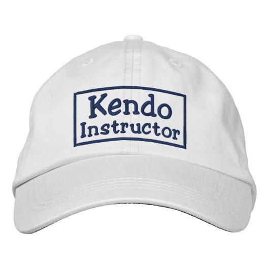 Kendo Instructor Bestickte Baseballkappe (Vorderseite)