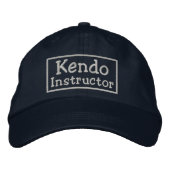 Kendo Instructor Bestickte Kappe (Vorderseite)