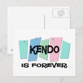 Kendo ist für immer postkarte (Vorne/Hinten)