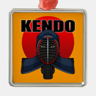 Kendo men1 silbernes ornament