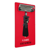 Kendo Mini Klemmbrett (Schrägansicht)