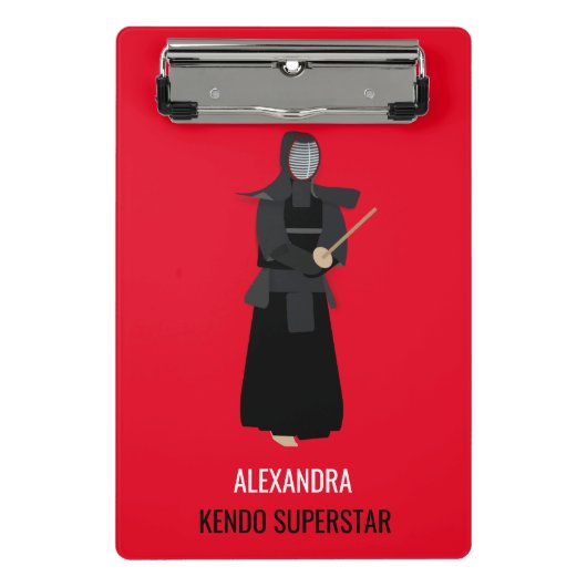 Kendo Mini Klemmbrett (Vorderseite)