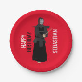 Kendo Pappteller (Vorderseite)