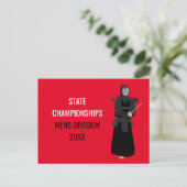 Kendo Postkarte (Stehend Vorderseite)