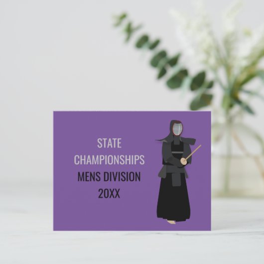 Kendo Postkarte (Stehend Vorderseite)