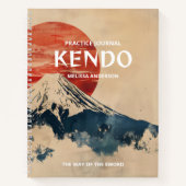 Kendo Practice Journal Practitioners Instructors Notizblock (Vorderseite)