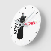 Kendo Runde Wanduhr (Winkel)