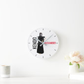 Kendo Runde Wanduhr (Zuhause)