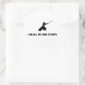 Kendo Runder Aufkleber (Tasche)