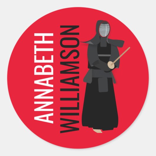 Kendo Runder Aufkleber (Vorderseite)