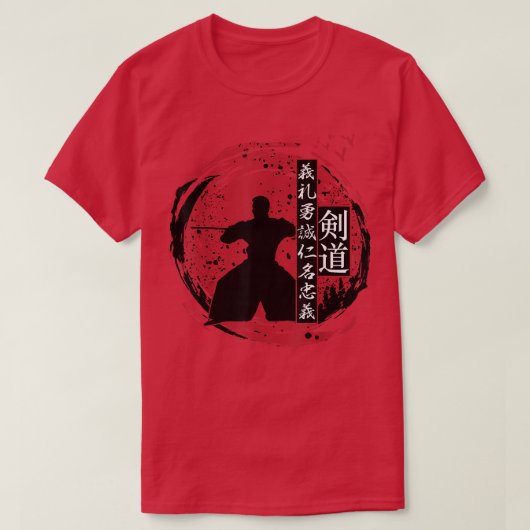 Kendo Samurai Silhoutte (2) T-Shirt (Design vorne)