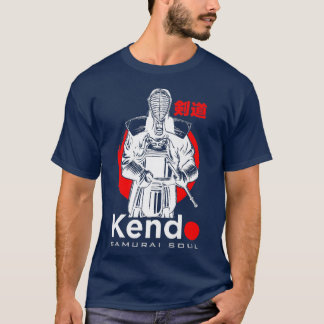 Kendo Samurai Soul Warrior Martial Arts Japanisch  T-Shirt