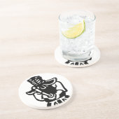 Kendo Sandstein Untersetzer (Seite)