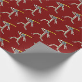 Kendo Stickman Geschenkpapier (Ecke)