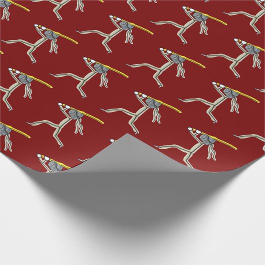 Kendo Stickman Geschenkpapier (Ecke)