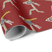 Kendo Stickman Geschenkpapier (Rolleneckpunkt)