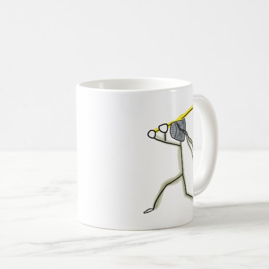 Kendo Stickman Kaffeetasse (VorderseiteRechts)