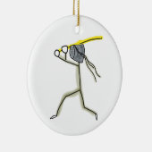 Kendo Stickman Keramik Ornament (Rechts)