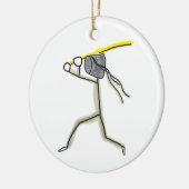Kendo Stickman Keramik Ornament (Links)
