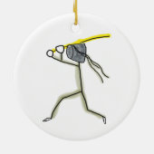 Kendo Stickman Keramik Ornament (Hinten)