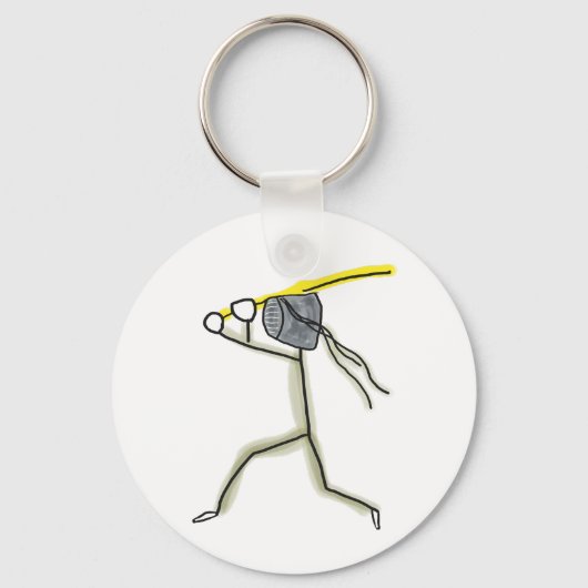 Kendo Stickman Schlüsselanhänger (Vorderseite)