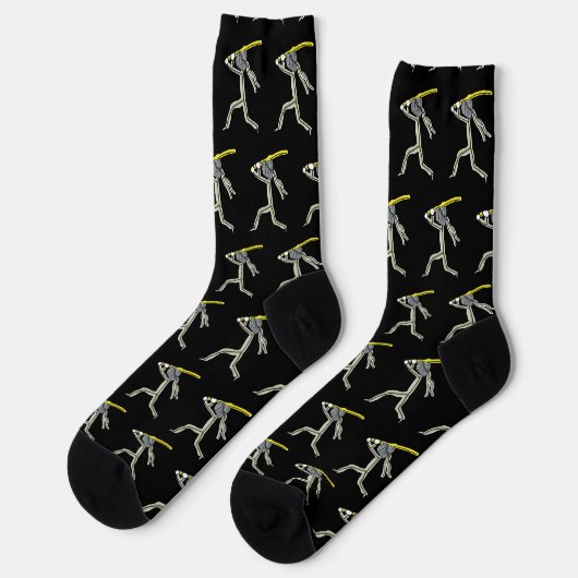 Kendo Stickman Socken (Linkes Detail)
