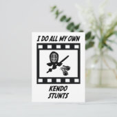 Kendo Stunts Postkarte (Stehend Vorderseite)