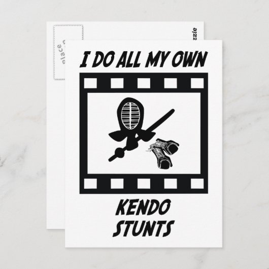 Kendo Stunts Postkarte (Vorne/Hinten)