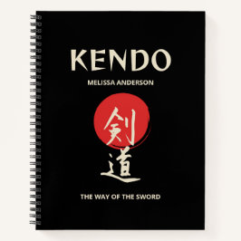 Kendo Vintage Red Black Practitioner Journal Notizblock