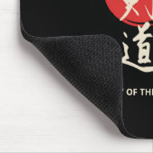 Kendo Vintage Rot Schwarz Mousepad (Ecke)