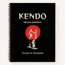 Kendo Vintage Rot Schwarz Praktiker Journal