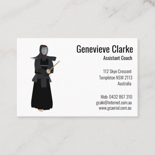 Kendo Visitenkarte (Vorderseite)