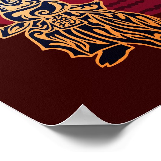 Kendo zanshin poster (Ecke)