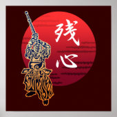 Kendo zanshin poster (Vorne)