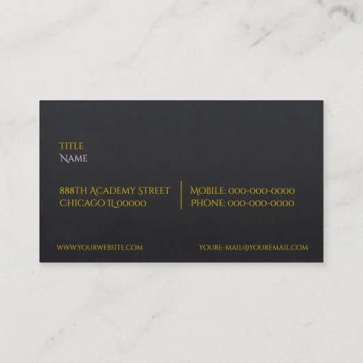 Kendoka Business Card Visitenkarte (Rückseite)