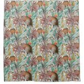 Kenguru Pattern Duschvorhang (Vorderseite)