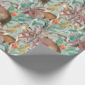 Kenguru Pattern Geschenkpapier (Ecke)