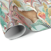 Kenguru Pattern Geschenkpapier (Rolleneckpunkt)