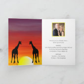 Kenia Africa Wedding Destination Einladung (Innenseite)