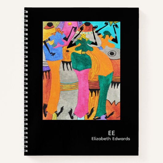 Kenia, African Art Joy Dance Notizblock (Vorderseite)