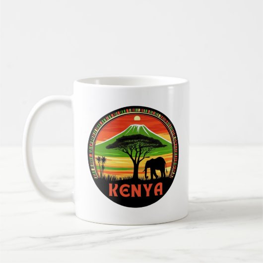 Kenia Afrika Kaffeetasse (Links)