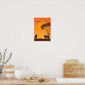 Kenia-Afrika-Reiseposter Poster (Küche)