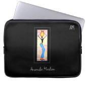Kenia, afrikanische Kunst, Kokosölhändler Laptopschutzhülle (Vorderseite)