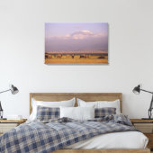 Kenia: Amboseli-Nationalpark, Elefanten Leinwanddruck (Insitu (Schlafzimmer))