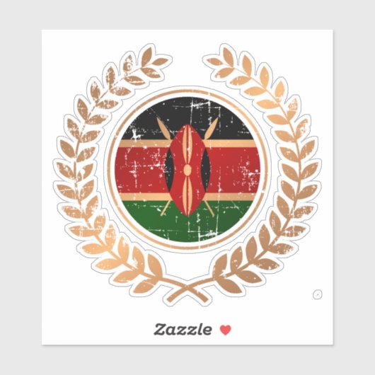 Kenia Aufkleber (Blatt)