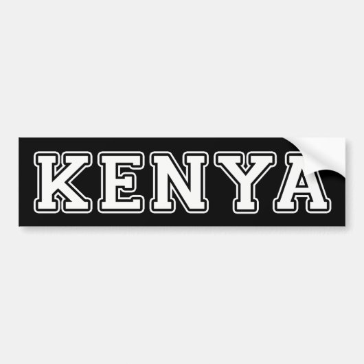 Kenia Autoaufkleber (Vorne)