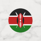 Kenia Confetti, Party, Afrika, Kenia-Flagge Konfetti (Klein Vorderseite)
