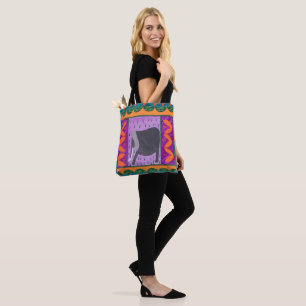 Kenia Elephant Orange Tote Bag Tasche