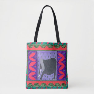 Kenia Elephant Red Tote Bag Tasche
