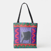 Kenia Elephant Red Tote Bag Tasche (Rückseite)